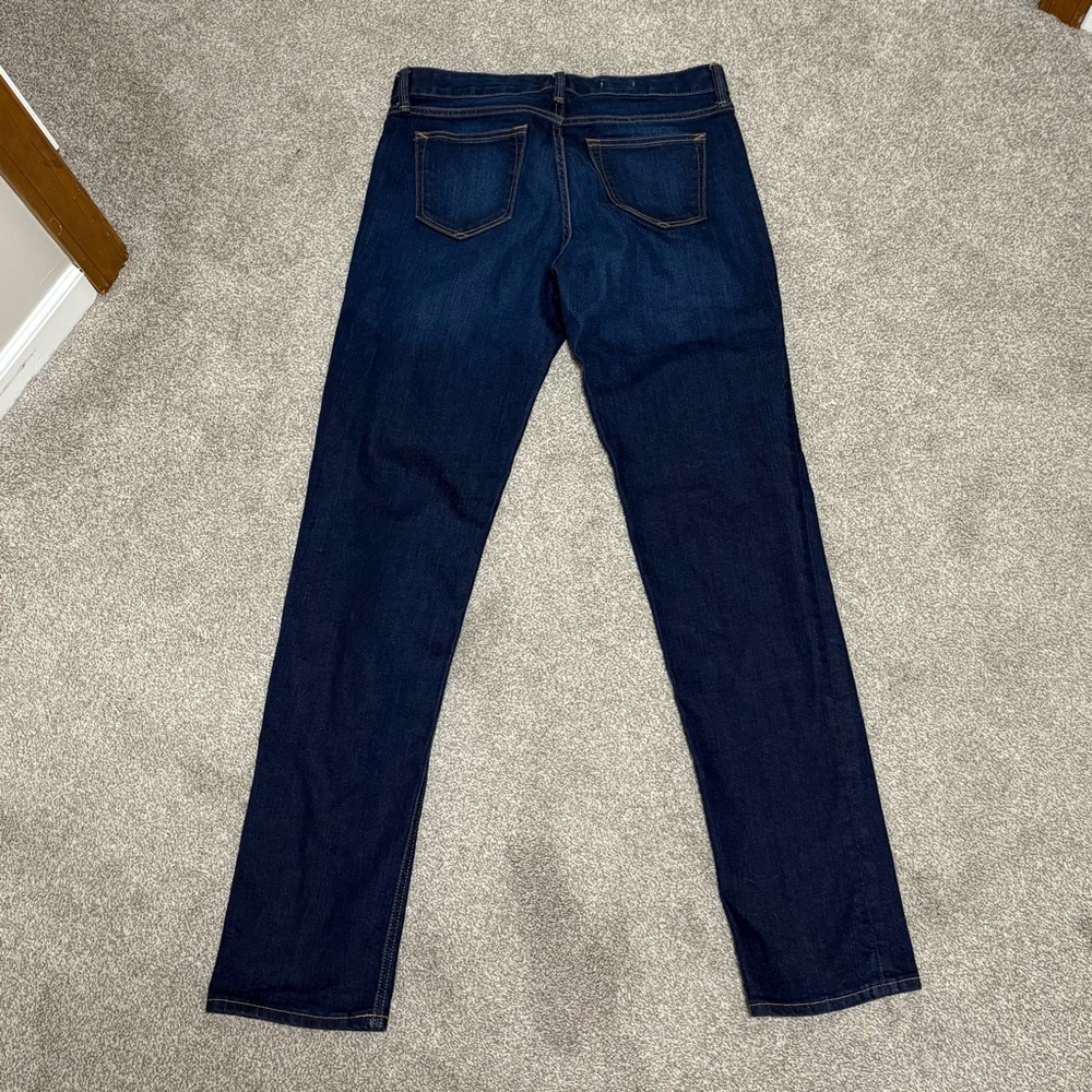 GAP Women's Straight Leg Jeans - Dark Blue Size 30 Long